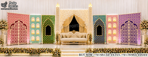 Arabic Style Wedding Backdrop <b>Screens</b> For Mehndi <b>Decor</b> - Product Image 2