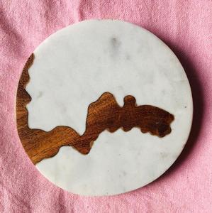 Wood Coaster <b>for</b> Desktop/<b>Table</b> Top Customized Color & Shape Handmade Eco-Friendly Luxury Coasters Custom Size <b>Table</b> Decoration - Product Image 6