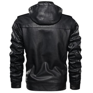 Blouson Bomber Décontracté Homme en Cuir PU Haute Qualité 2026 Style Streetwear avec Logo Frontal Respirant Vente en Gros Nouvelle Arrivée - Product Image 3