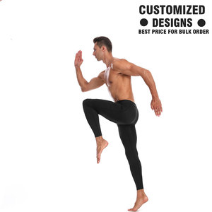 Leggings de compression pour hommes haute performance, personnalisables, séchage rapide, respirants, pour le sport et l'entraînement en extérieur - Product Image 3
