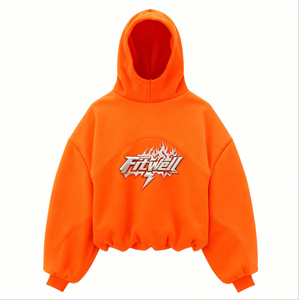 Sudadera con Capucha Extra Grande Personalizada Fly Fit International, Unisex, Color Beige, Logotipo Estampado en Relieve en la Parte Delantera, Manga Regular, Felpa Francesa, Invierno - Product Image 2