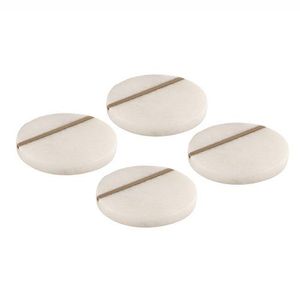 Luxury Marble Coasters Set Of Six With Holder Modern Decorative <b>Table</b> Accessories For Dining Room And Living Space - Product Image 3