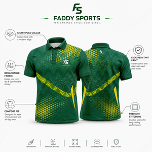 Polo Deportivo Personalizado para Hombre, Sublimado, Transpirable, de Malla, para Golf, Tenis, Uniforme de Equipo, Rendimiento Atlético - Product Image 5