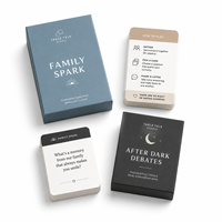 Fabricant de cartes flash personnalisées sur mesure, jeu de cartes de questions pour adultes avec boîte, jeu de cartes de société pour la famille avec boîte de jeu