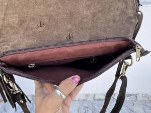 Nuevo Bolso Bandolera de Piel de Vacuno con Flecos y Piedras Turquesa Estilo Bohemio 2026 - Bolso de Mano Elegante de Tamaño Pequeño, ¡Venta Caliente! - Product Image 6