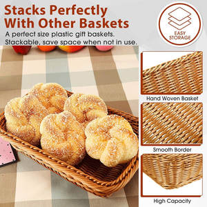 Panier de rangement décoratif en polypropylène - Product Image 4