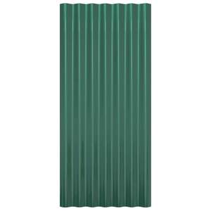 Pannelli per tetti in acciaio verniciato a polvere verde da 36 pezzi 31.5 tegole verdi \ "x14.2" - Product Image 4