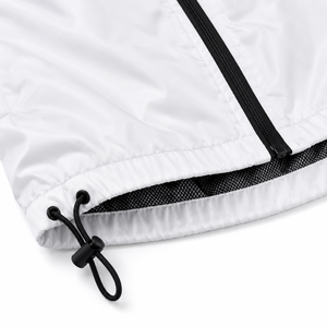 Men's Black White Color Blocking <b>Racer</b> <b>Jacket</b> Windproof Sporty Style Stand Collar Zipper Closure Regular Fit Spring Wear - Product Image 4
