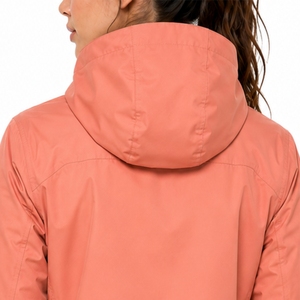 Chaqueta softshell ligera con capucha y cremallera completa para mujer, ropa de exterior de manga larga, ajuste regular, ropa cómoda para mujer - Product Image 5