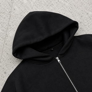 Men's 100% Cotton Full <b>Zip</b> Hoodie Fleece Sweatshirt Regular Fit <b>Zip</b> Up <b>Hooded</b> Jacket for Winter Casual Wear - Product Image 6