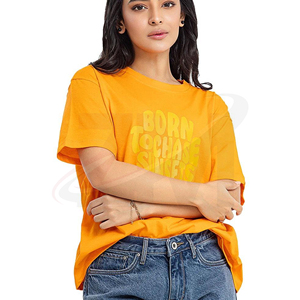 Camiseta de Gran Tamaño para Mujer, de Alta Calidad, con Estampado, Transpirable, de Algodón, Estilo Casual, Ropa Urbana, Fábrica de Ropa Personalizada - Product Image 5