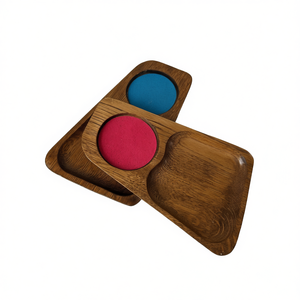 Elegante Bandeja de Servir de Madera con Diseño Impreso para Té, Café, Bocadillos y Desayuno - para Almacenamiento en la Cocina - Product Image 2