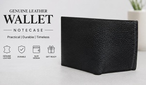 Premium Leather <b>Wallet</b> for Men Slim Lightweight <b>Wallet</b> with Multiple Pockets from Indian Supplier - Product Image 1