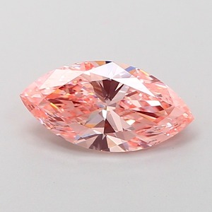 Diamant rose intense fantaisie de 1,50 carat, taille marquise, cultivé en laboratoire, certifié IGI, clarté VS1, polissage excellent, qualité supérieure CVD, pierre non montée - Product Image 1