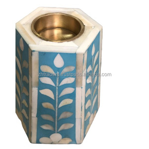 Quemador Bakhoor de madera de resina artesanal de primera calidad con acento de nácar para Majlis árabe, regalos de Ramadán y decoración de lujo - Product Image 4