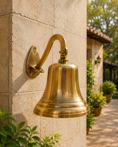 Large <b>Brass</b> Church <b>Bell</b> Handmade Nautical Dinner <b>Bell</b> traditional - Product Image 4