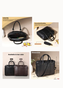 Liviya Genuine Leather Journal Planner Black Customizable Size Embossed Printing Multifunction Business Office Travel Model 153 - Product Image 5