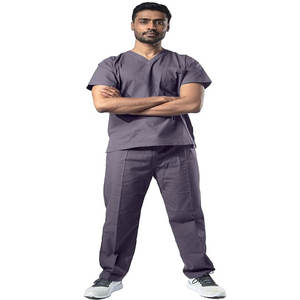 Ropa médica unisex uniformes médicos de hospital OEM conjunto de ropa con top y pantalones para médicos y enfermeras - Product Image 4