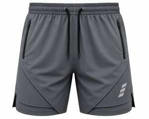 <b>Men's</b> High Quality Quick Dry Color Block Mid Waist Sport <b>Shorts</b> <b>Zip</b> <b>Pockets</b> Drawstring Mesh Panels Athletic Training Workout - Product Image 5