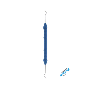 ANATOMIC COLOURS Escalador universal, angulado, de doble punta, 175 mm (6 7/8 pulgadas), S 204 S, mango ergonómico, azul oscuro - Product Image 3