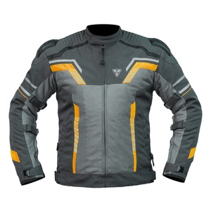 Chaqueta de Motocicleta Corta Impermeable para Hombre, Ropa de Motociclismo Textil de Verano con Tiras Reflectantes para Protección y Seguridad - Product Image 2
