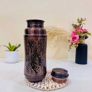 Bouteille d'eau en cuivre pur de qualité supérieure, anti-fuite, au design unique, conçue pour l'eau bouillante, en promotion - Product Image 2