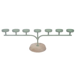 Portavelas decorativo navideño festivo de Metal elegante para boda, centros de mesa para el hogar, artesanía navideña para el hogar, decoración de boda - Product Image 1