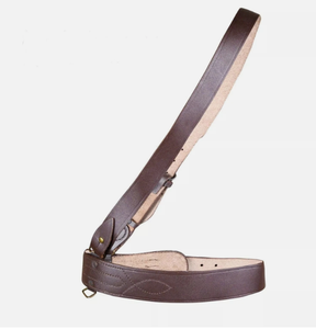 Ceinture Sam Browne en cuir véritable avec bandoulière croisée – Ceinture réglable de style uniforme classique - Product Image 2