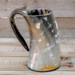 Auténtico Cuerno de Búfalo Vikingo para Beber, Hecho a Mano, Cáliz Natural, Jarra de Cerveza al por Mayor - Product Image 1