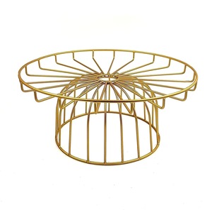 Gold <b>Stand</b> <b>Vase</b> White Ceramic Plate Dessert Cake <b>Stand</b> For Home Parties And Table Decoration Wholesale From India - Product Image 6