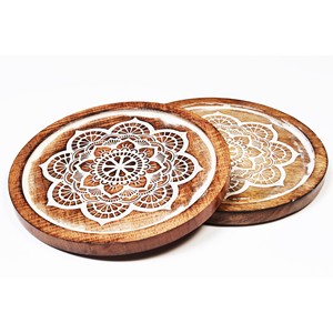 Árbol Decorativo de Madera de Sheesham Tallado a Mano - Decoración de Madera para el Hogar al por Mayor - Product Image 3