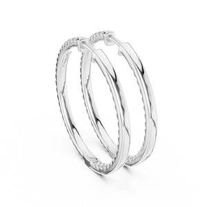 Pendientes de Moissanita al por Mayor, Oro de 14K y 18K, Micro Pavé Redondo, Certificado IGI, Joyería para Aniversario y Fiesta - Product Image 4