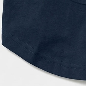Camiseta de Manga Corta con Cuello Redondo, 100% Algodón de Alta Calidad, Dobladillo Curvo, Logotipo Frontal, Transpirable, Marca Privada, Venta al Por Mayor - Product Image 3