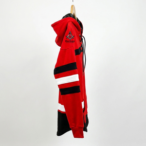 Regalia Masónica Herencia, Último Diseño, Sudadera de Manga Larga con Parches Bordados Bicolor de la Hermandad Delta Sigma y Letras Divine Nine - Product Image 2