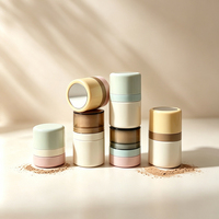 Flacon de poudre libre personnalisé avec logo, 6ml/10ml, pour cosmétiques, avec houppette, poudre capillaire tendance avec applicateur éponge