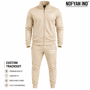 Wholesale Custom 100% Cotton Windproof Breathable Tracksuit Manufacturer Factory Direct OEM ODM Men's Premium <b>Jogging</b> <b>Suit</b> - Product Image 1