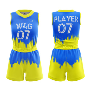 ชุดยูนิฟอร์มบาสเก็ตบอลสำหรับผู้หญิง OEM/ODM ผลิตจากโพลีเอสเตอร์ 100% พิมพ์ลายด้วยความร้อน ระบายอากาศได้ดี ซึมซับเหงื่อ แห้งเร็ว - Product Image 1