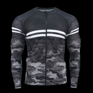 Chemise de compression personnalisée à manches longues avec fermeture éclair, fabricant OEM - Product Image 3