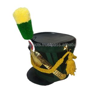 Fashionable Custom Requirement Logo Adjustable <b>Men</b> Handmade Embroidery Napoleon Shako <b>Hats</b> - Product Image 3