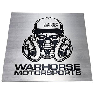 Placa de Identificación de Aluminio con Recubrimiento Negro Personalizada, Grabado a la Mitad, Impresión en Serigrafía, Impermeable, con Adhesivo - Product Image 5