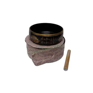 Brass Singing Bowl With Stick , Bag And Cobra Stand For Chakra Healing Relaxation Meditation At Reasonable Price