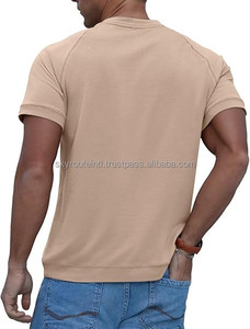 Camiseta informal de algodón 100% con patrón sólido Stock a granel 180 gramos de peso de tela Camiseta hecha a medida - Product Image 4