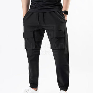 Pantalon de survêtement décontracté pour homme, tissu doux et confortable, cordon de serrage réglable, coupe ajustée, idéal pour un look moderne au quotidien. - Product Image 2