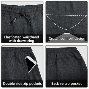 Pantalones Deportivos de Invierno para Hombre, Forrados de Felpa, de Secado Rápido, Cálidos, con Bolsillos con Cordón, Cómodos, Informales, Suaves, 100% - Product Image 2