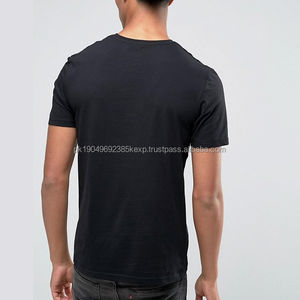 Camisetas de Hombre de la Mejor Calidad, 100% Algodón, Transpirables, Cuello en V, Estilo Casual con Patrón Liso, Nueva Llegada, Venta al por Mayor - Product Image 2
