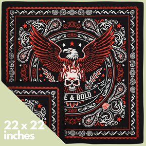 Vente en gros de foulards bandana en coton de 55 cm, imprimés sur mesure, carrés, en tissu doux, sublimation, pour le sport et le streetwear - Product Image 4