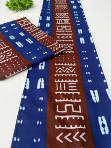 Tissu en coton Ankara authentique du Ghana, imprimé wax africain, motifs vibrants pour la mode et l'artisanat des jeunes filles - Product Image 2