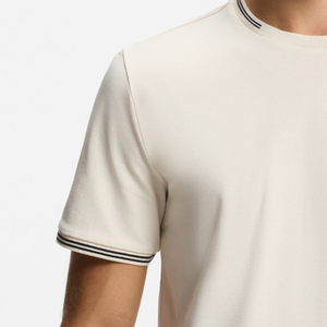 T-shirt pour homme en coton uni, décontracté, doux, respirant et confortable, avec logo personnalisable. - Product Image 3