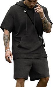 Custom Logo Hoodie Shorts <b>Set</b> Unisex Cotton Tracksuit Summer Two Piece Outfit Casual Streetwear - Product Image 2