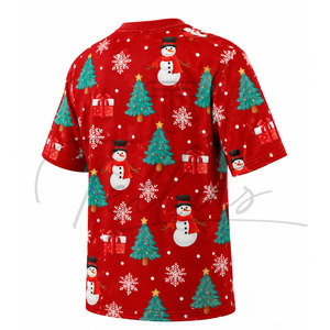 T-shirt de Noël pour homme de qualité supérieure, sur mesure, nouveau style, en coton respirant, de bonne qualité - Product Image 5